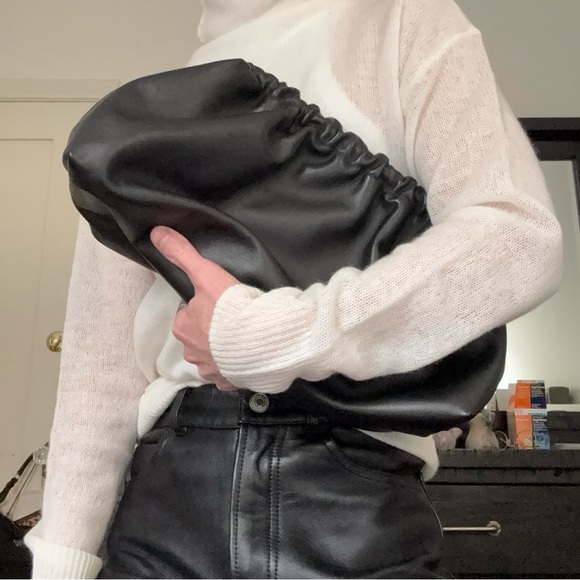 Unbranded Authentic Leather Large Pouch Clutch - Picture 8 of 9